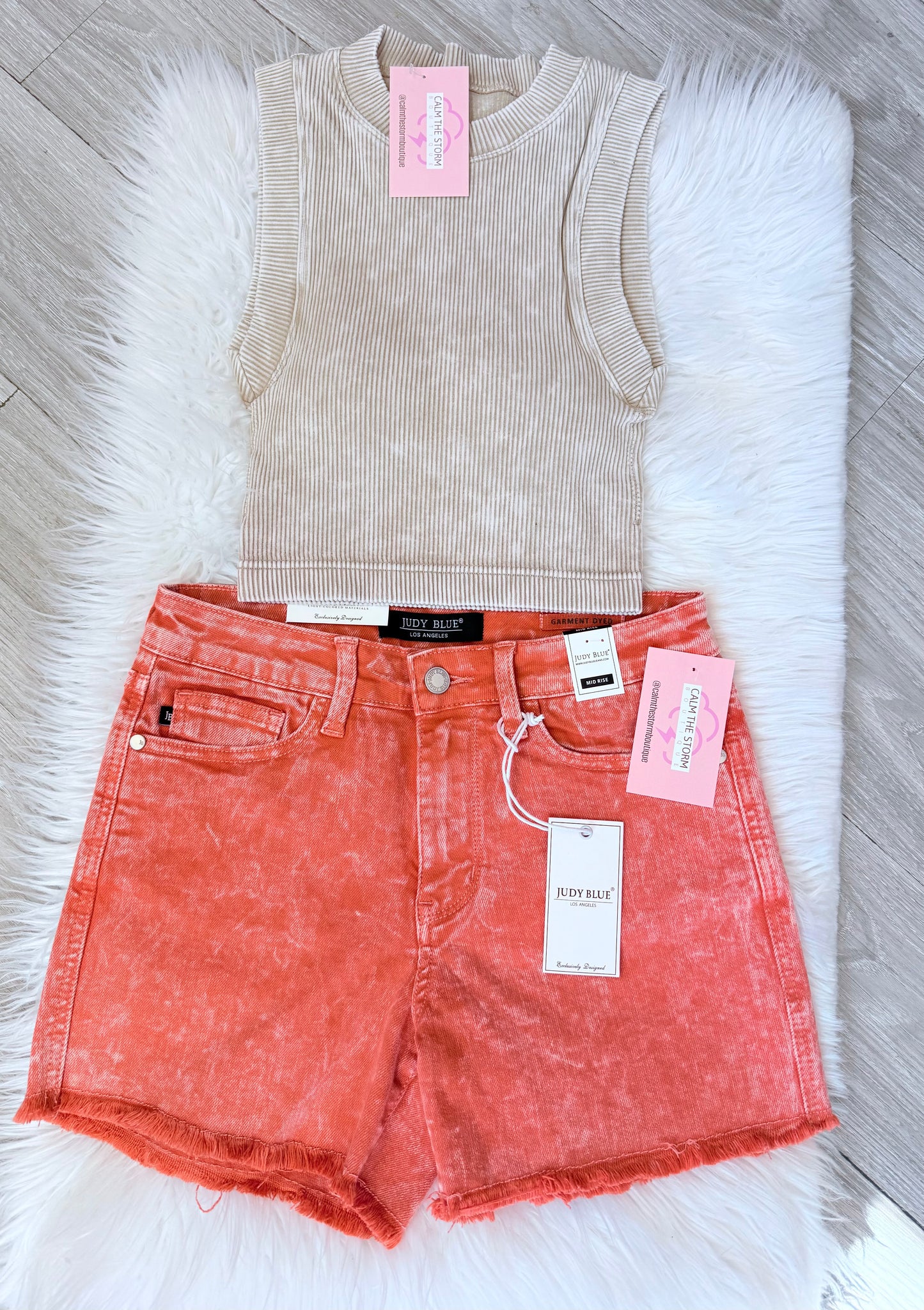 Judy Blue Orange Shorts