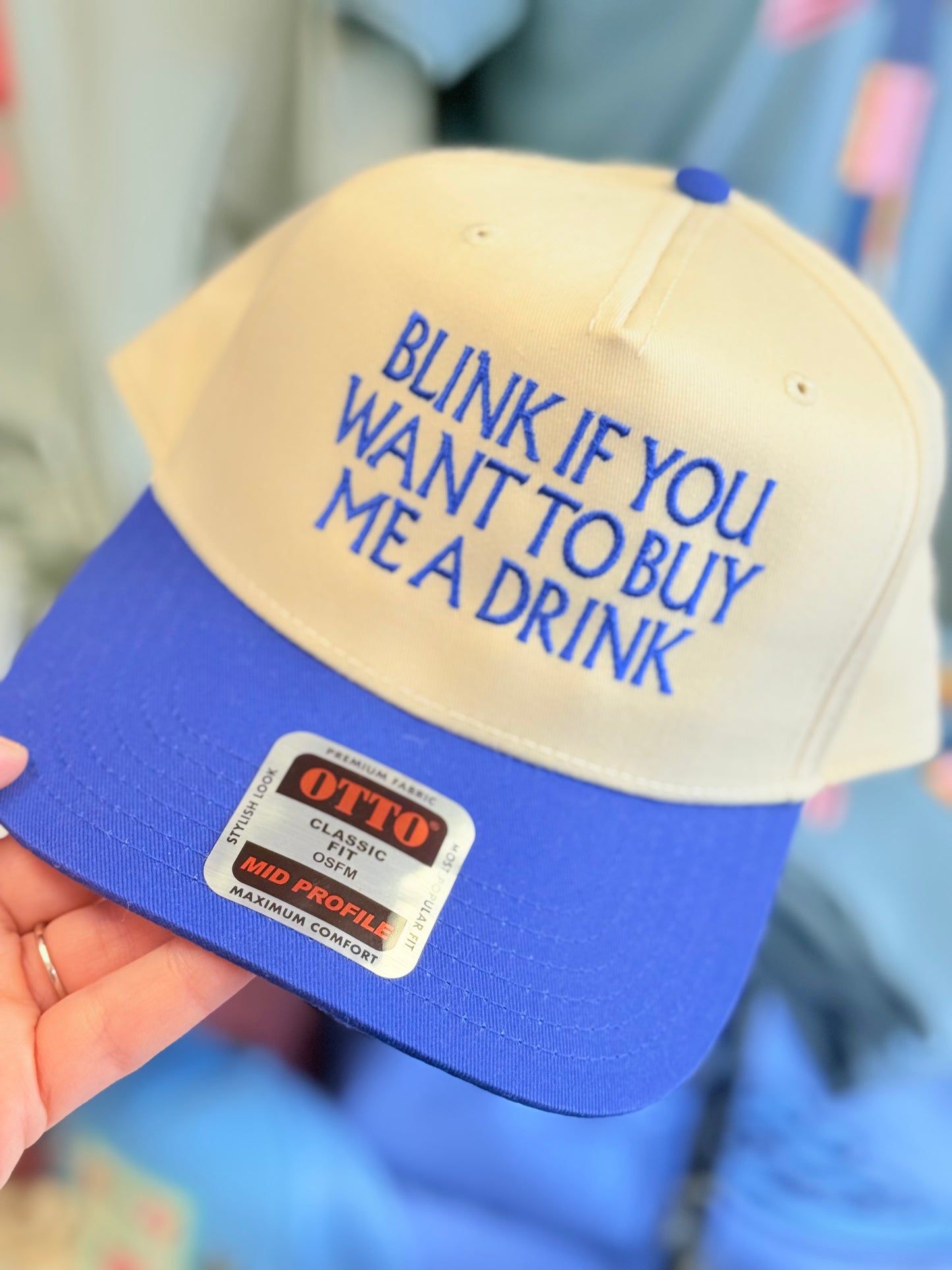 Blink if You Want Hat {embroidered}