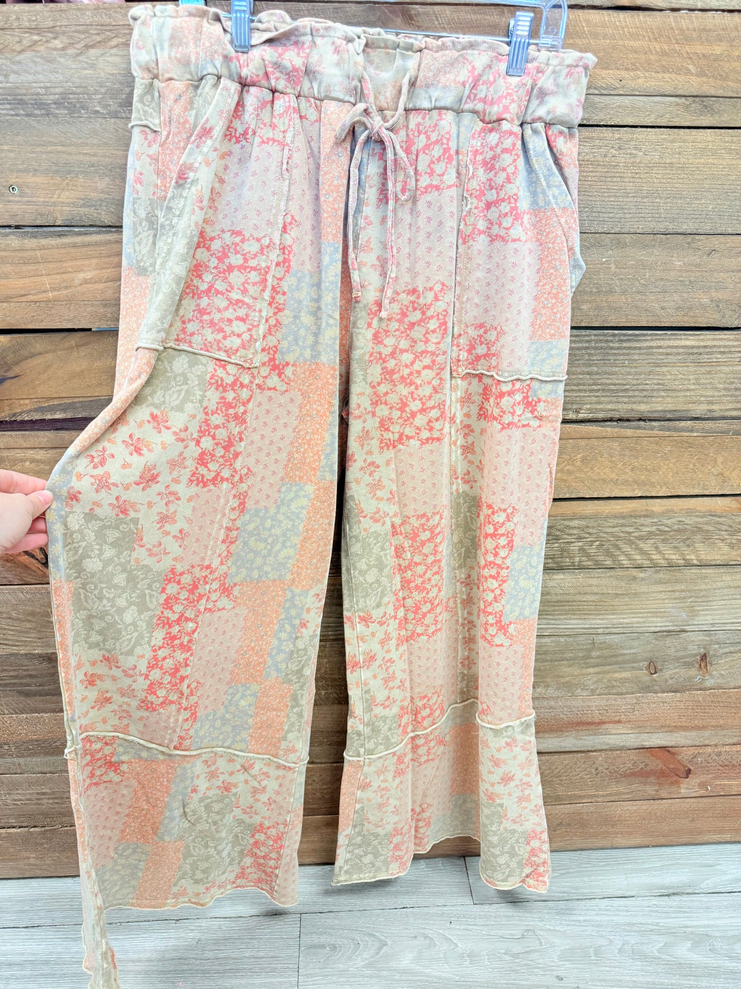 Curvy Dessert Bloom Patchwork Pants
