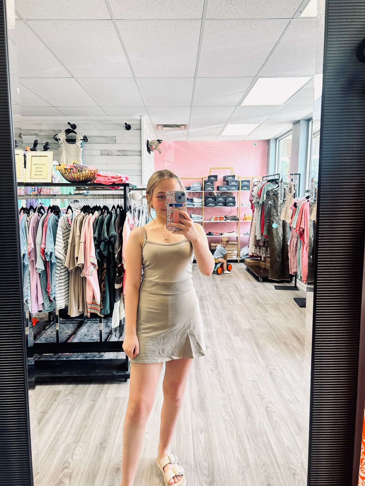 Let's Go Athleisure Dress with shorts