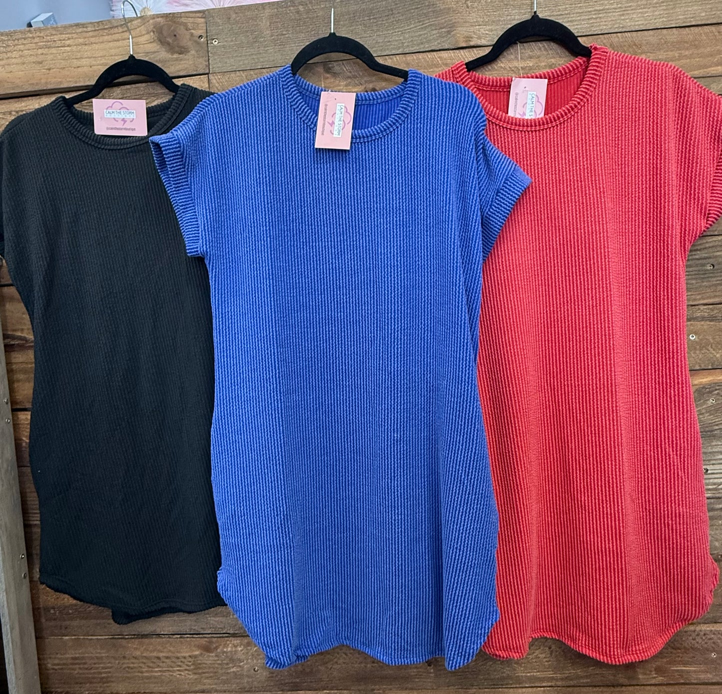Ribbed T-Shirt Dress
