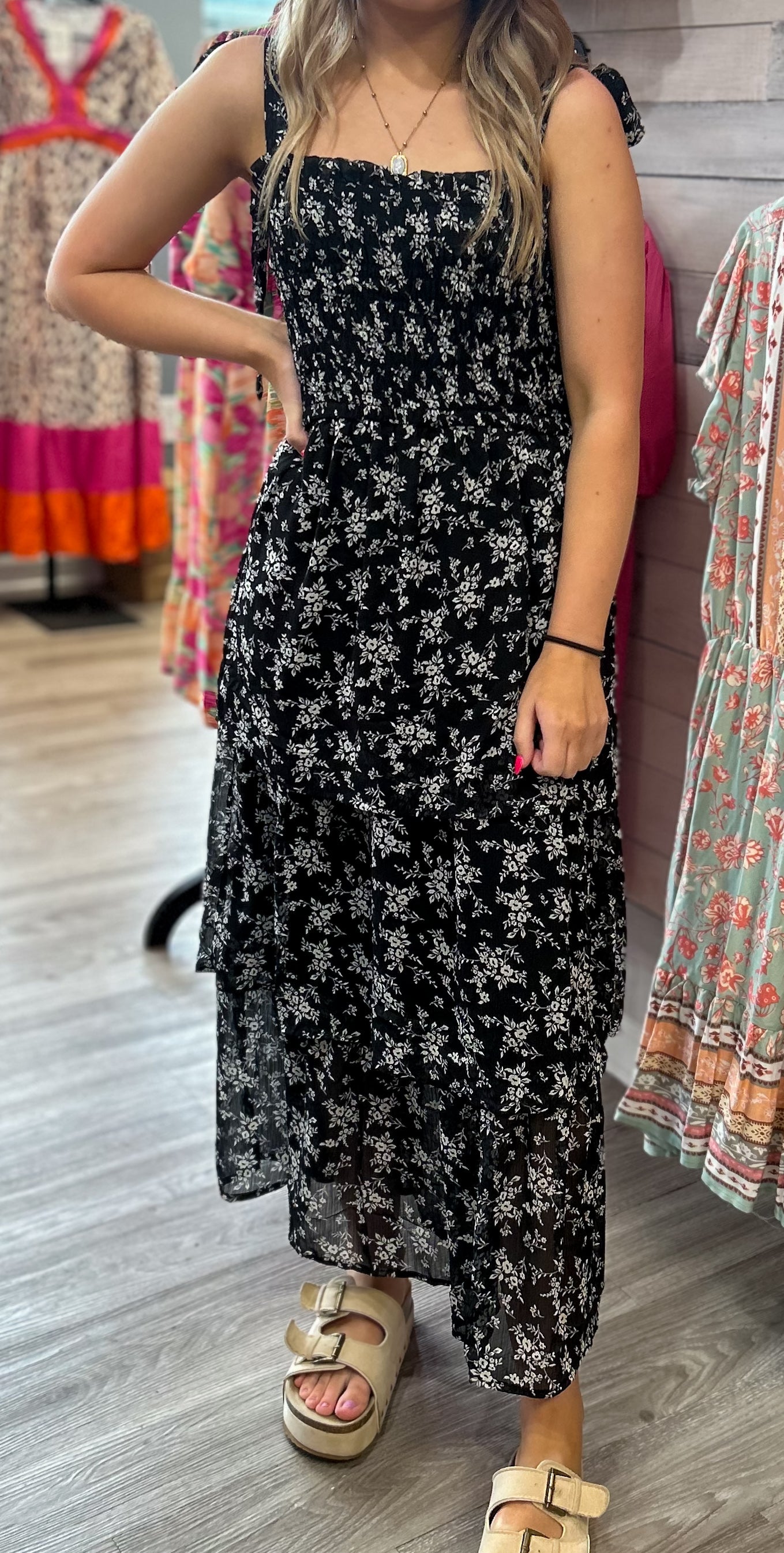 Black Floral Dress