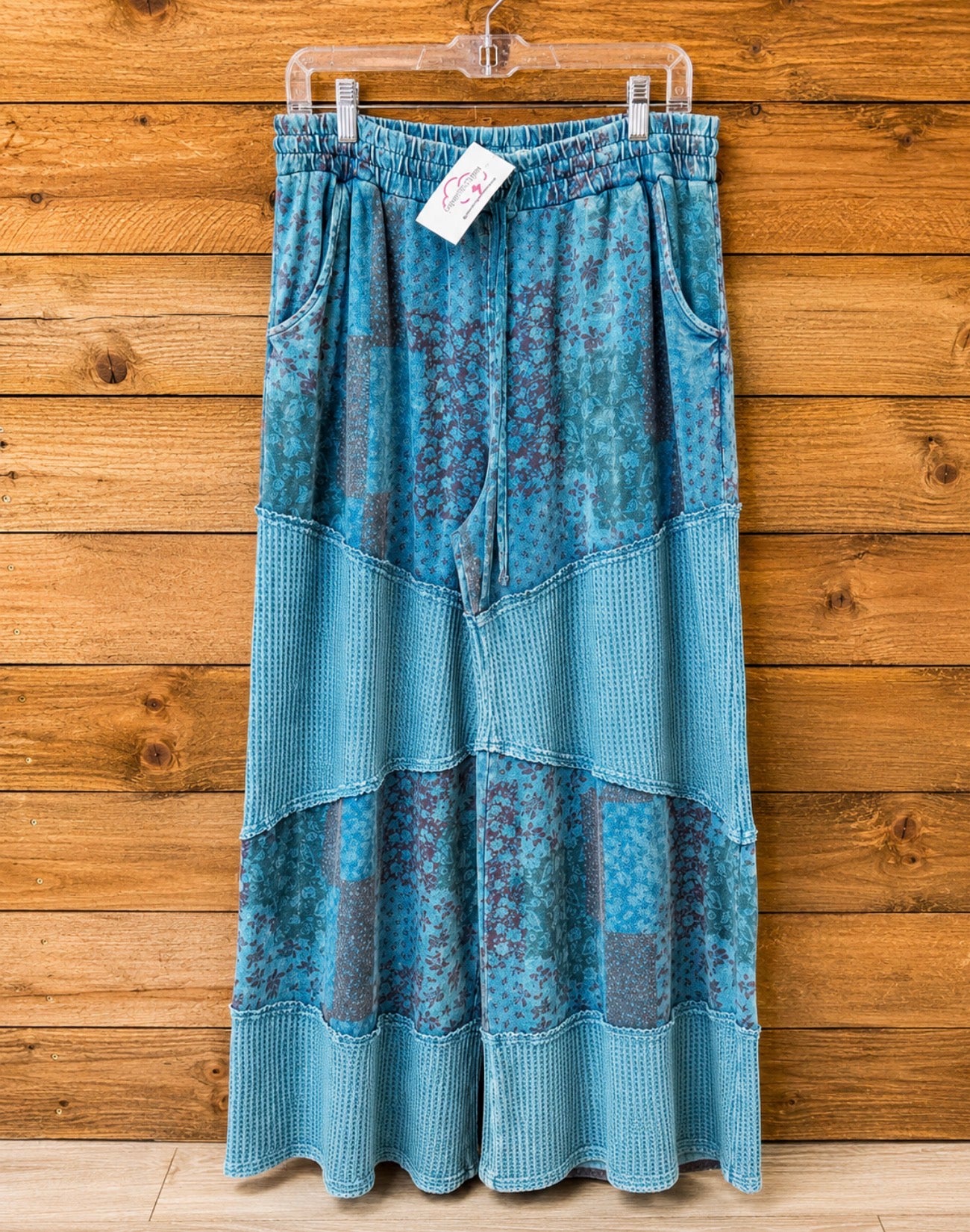 Patchwork Blue Pants Curvy