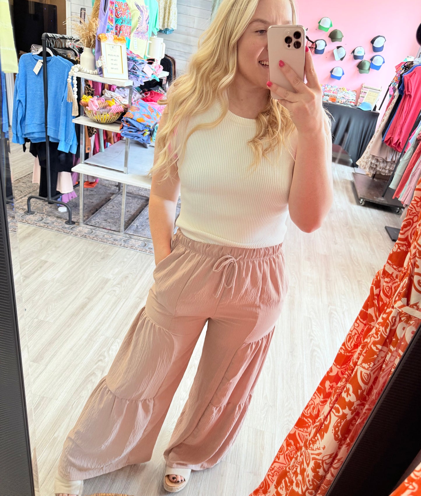 Wide Leg Tiered Pants