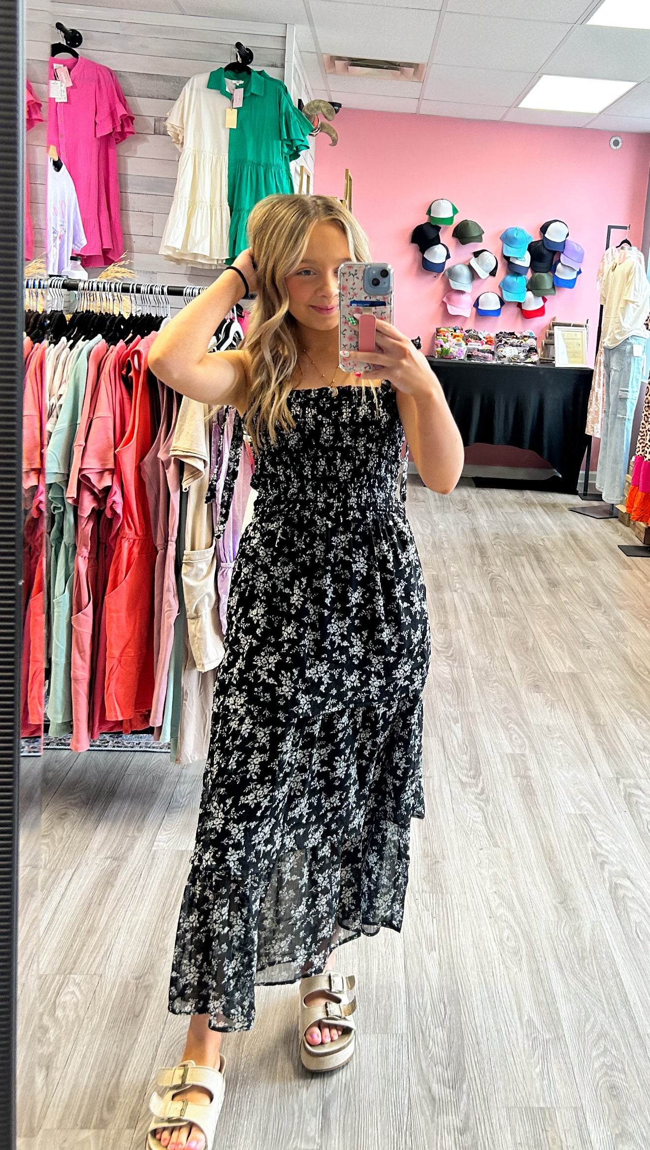 Black Floral Dress