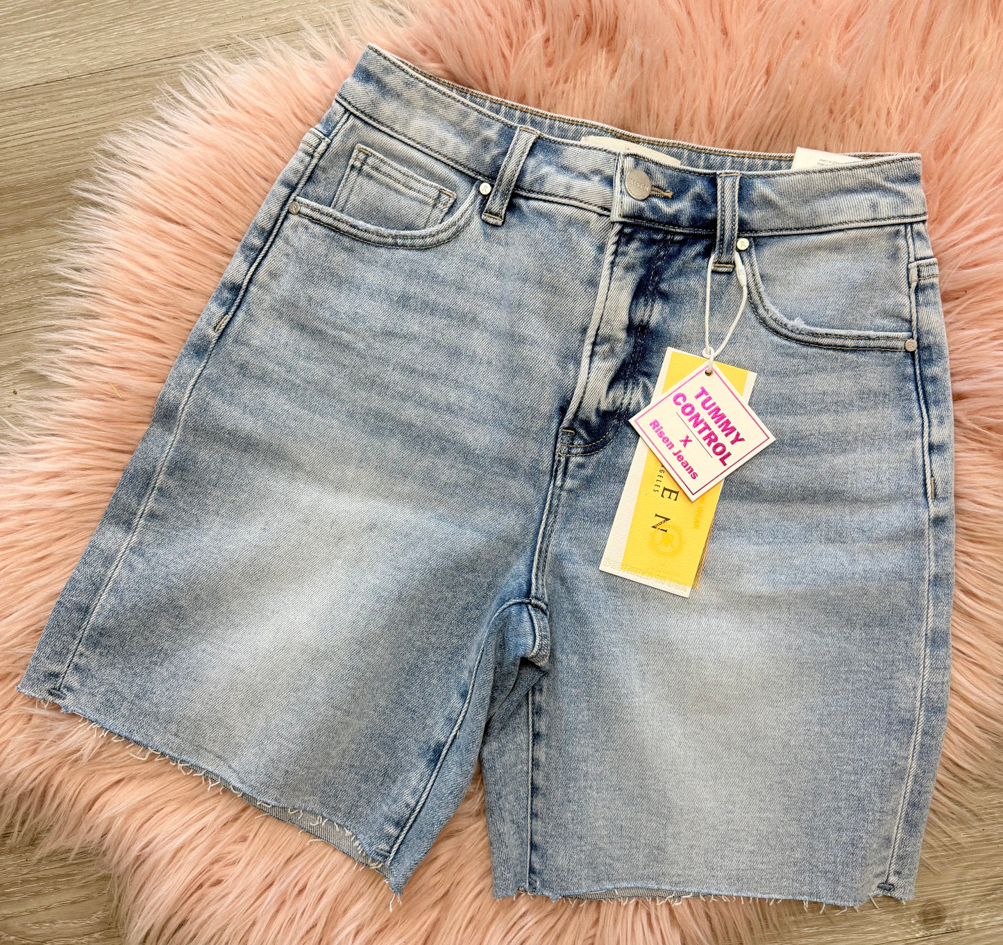 Risen Tummy Control Mom Jeans