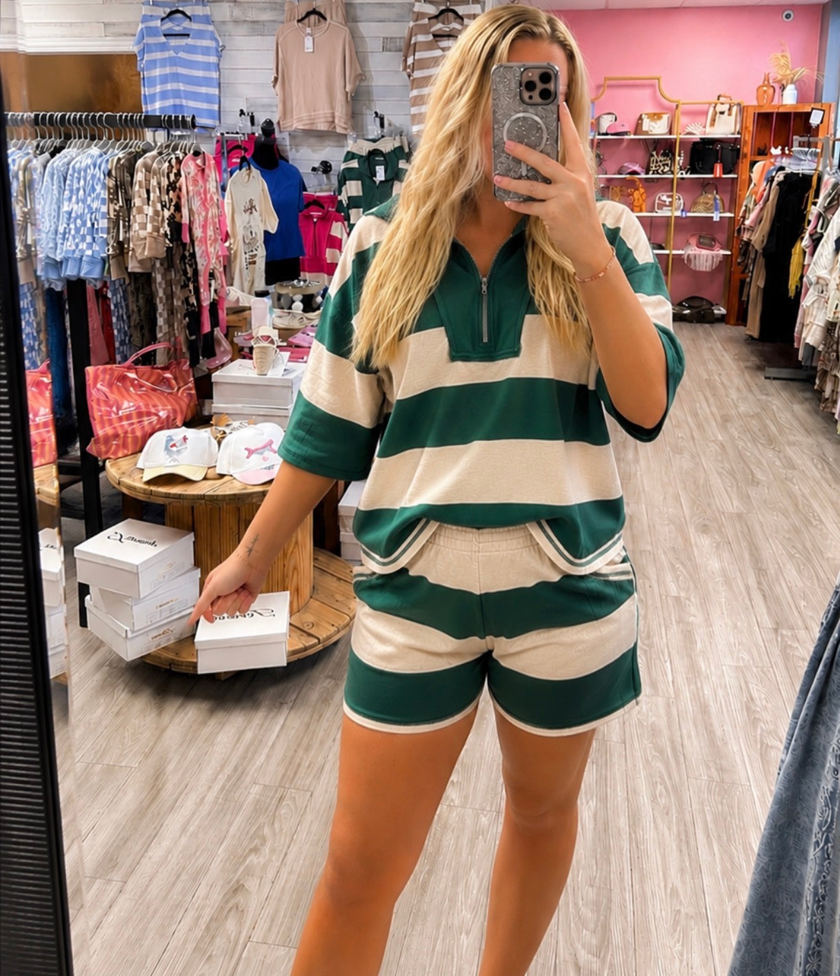 Green Stripes Set