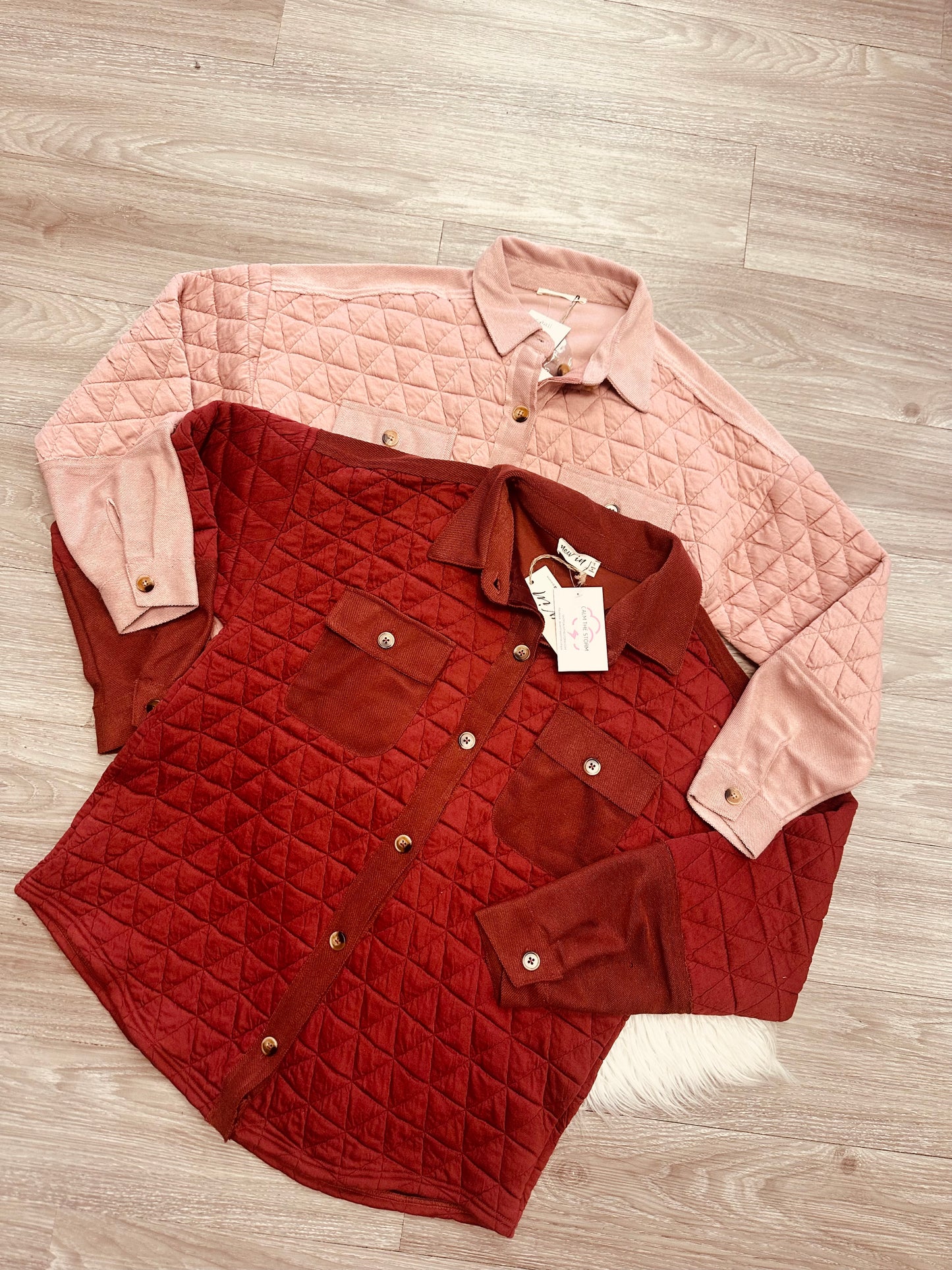 Button Down Quilted Shacket