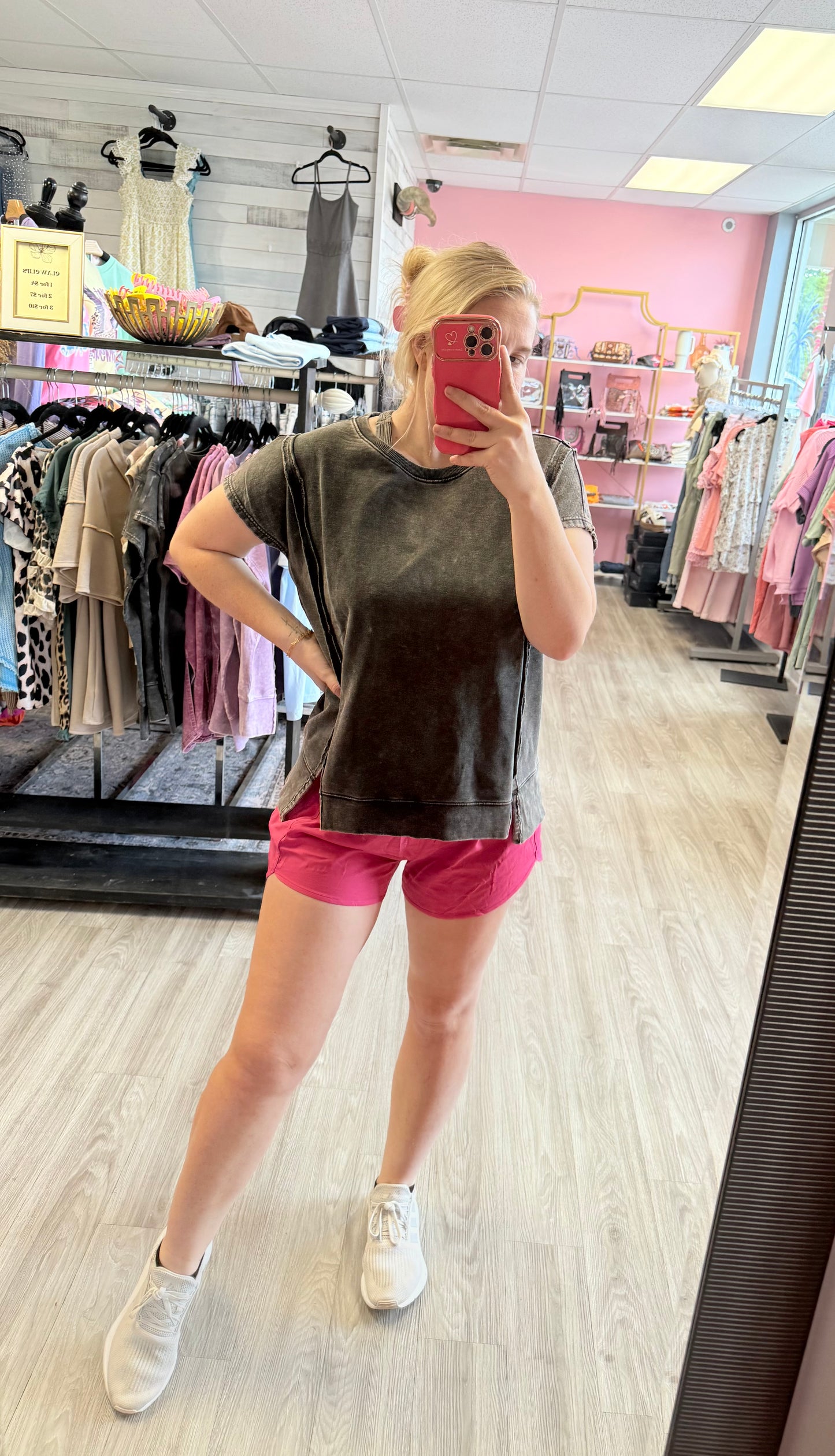 Oversized Split Hem Tee