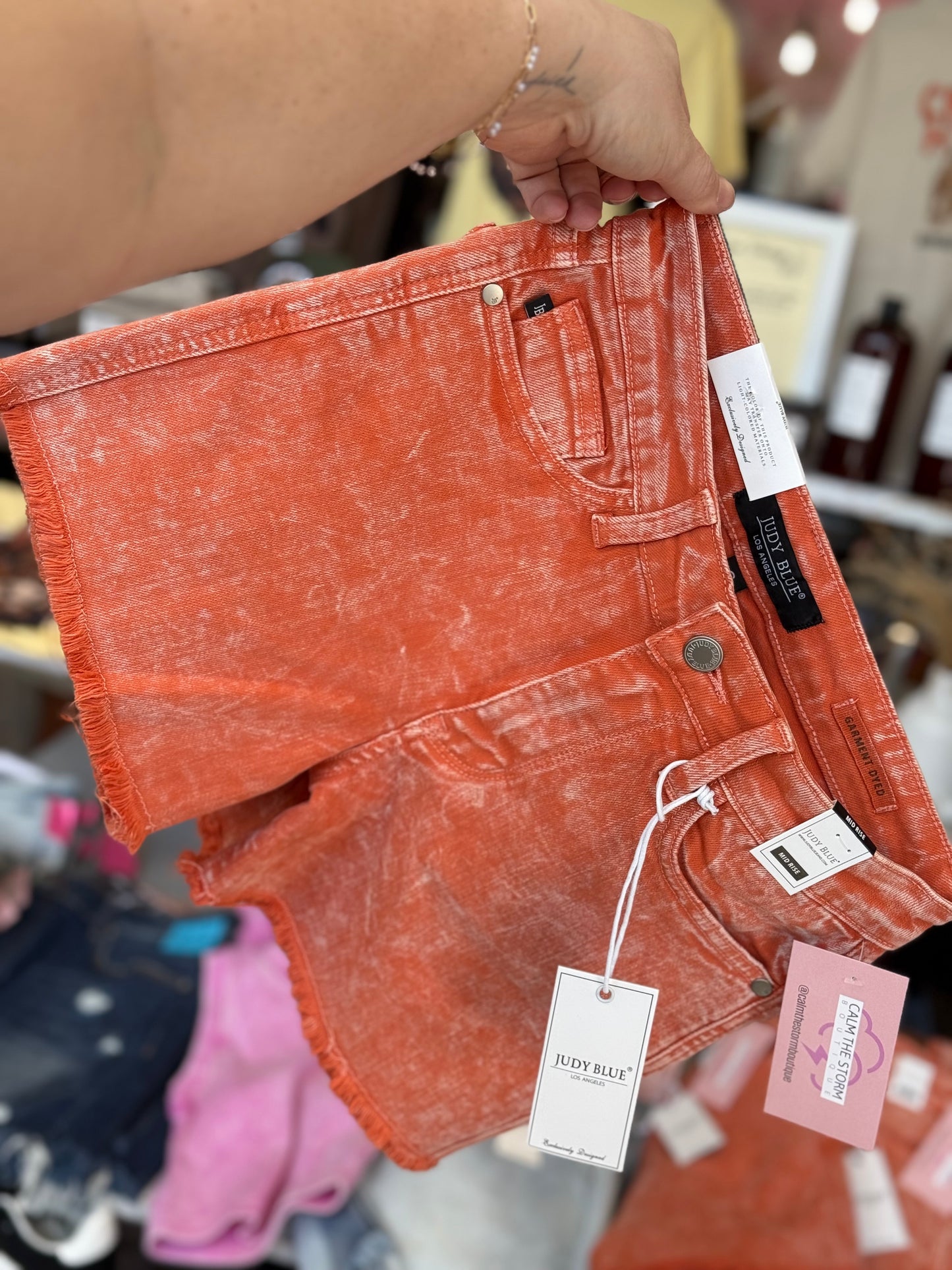 Judy Blue Orange Shorts