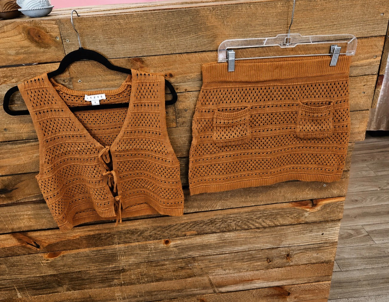 Forever Girl Crochet Skirt + Matching Vest Set