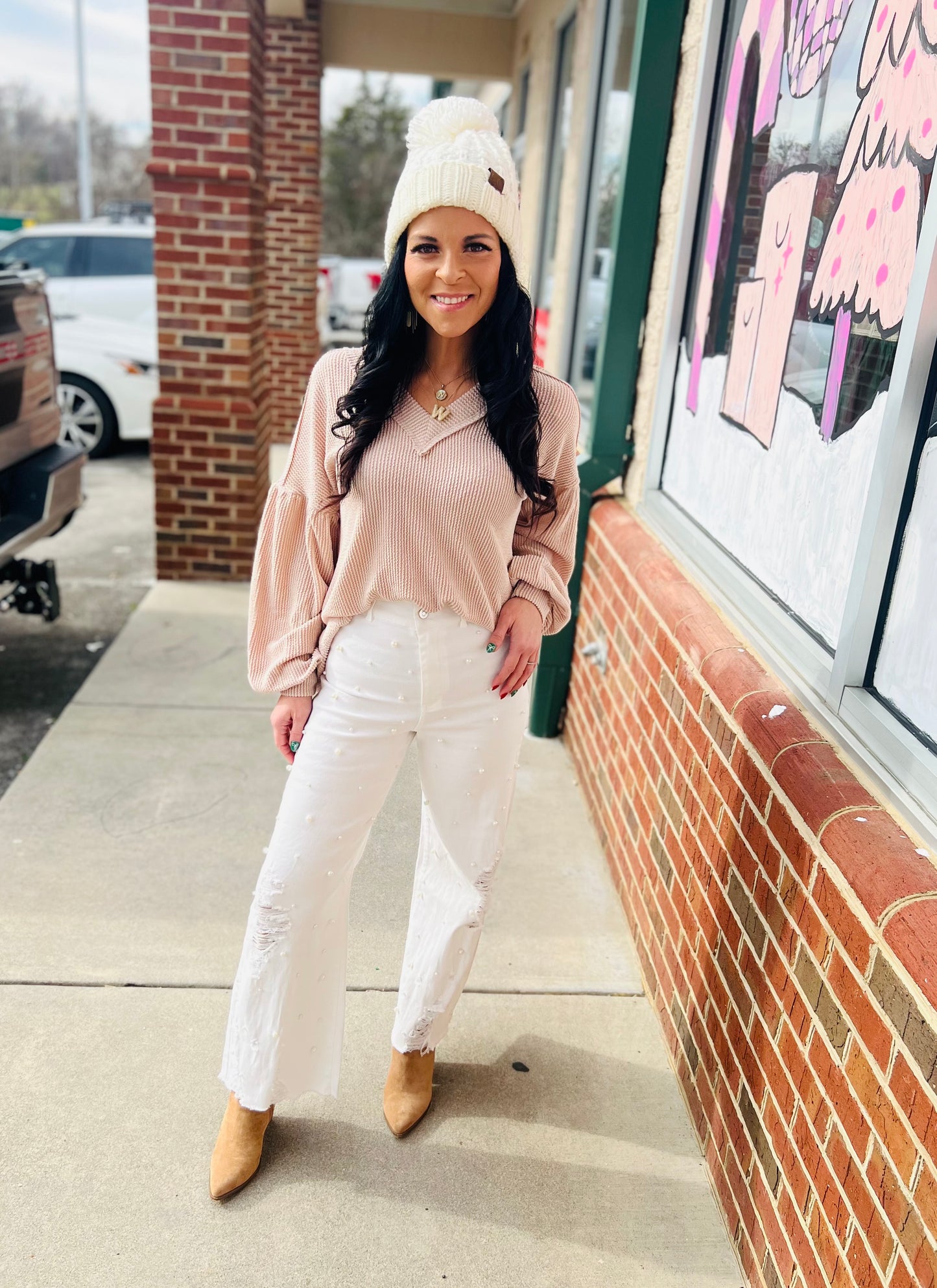 White Denim Pearl Jeans