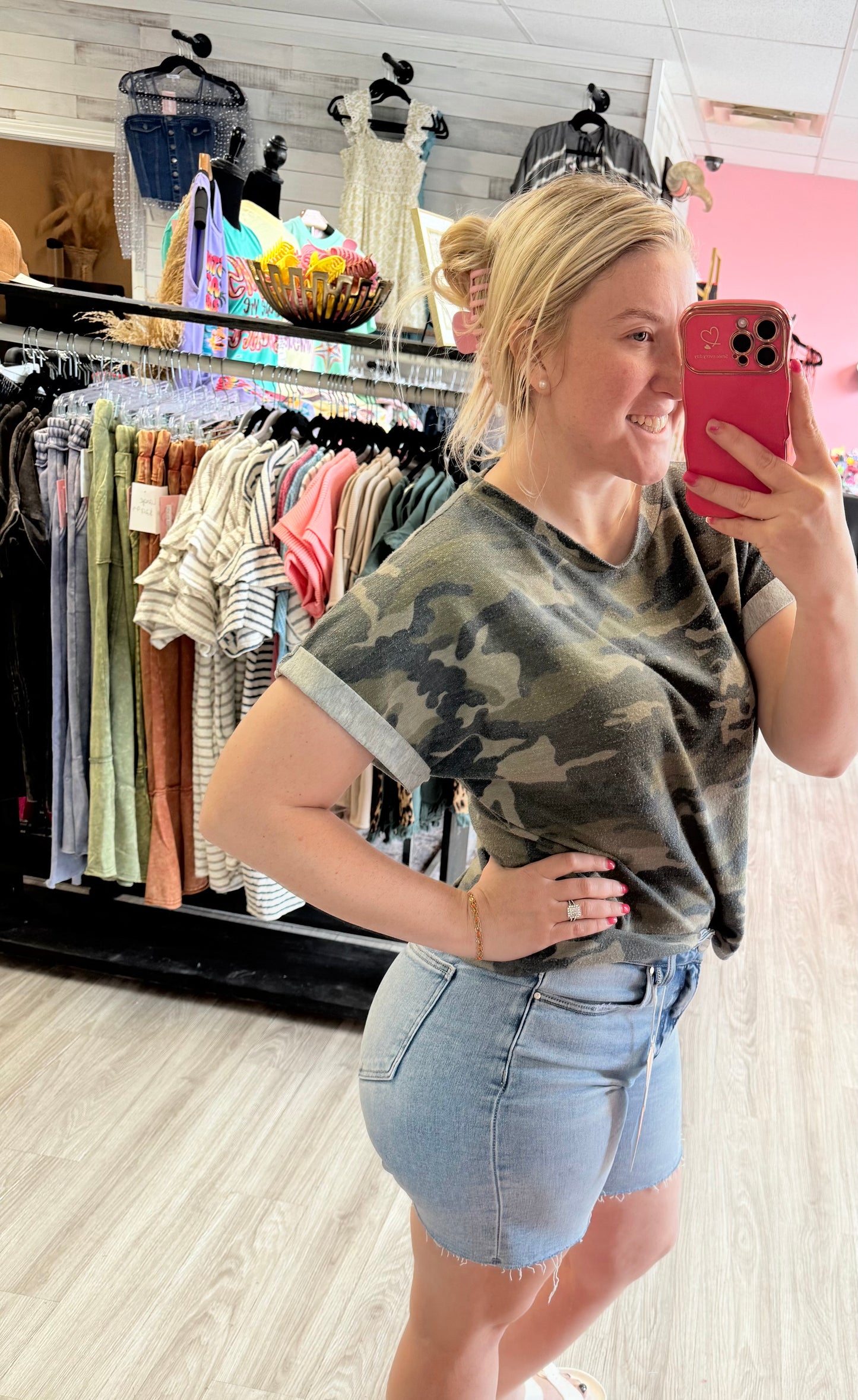 Risen Tummy Control Mom Jeans