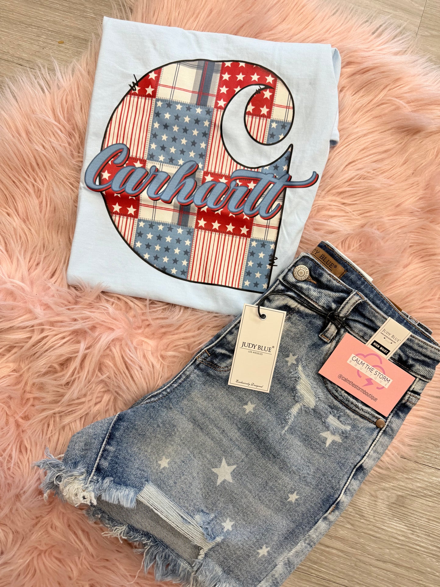 Patchwork USA tee