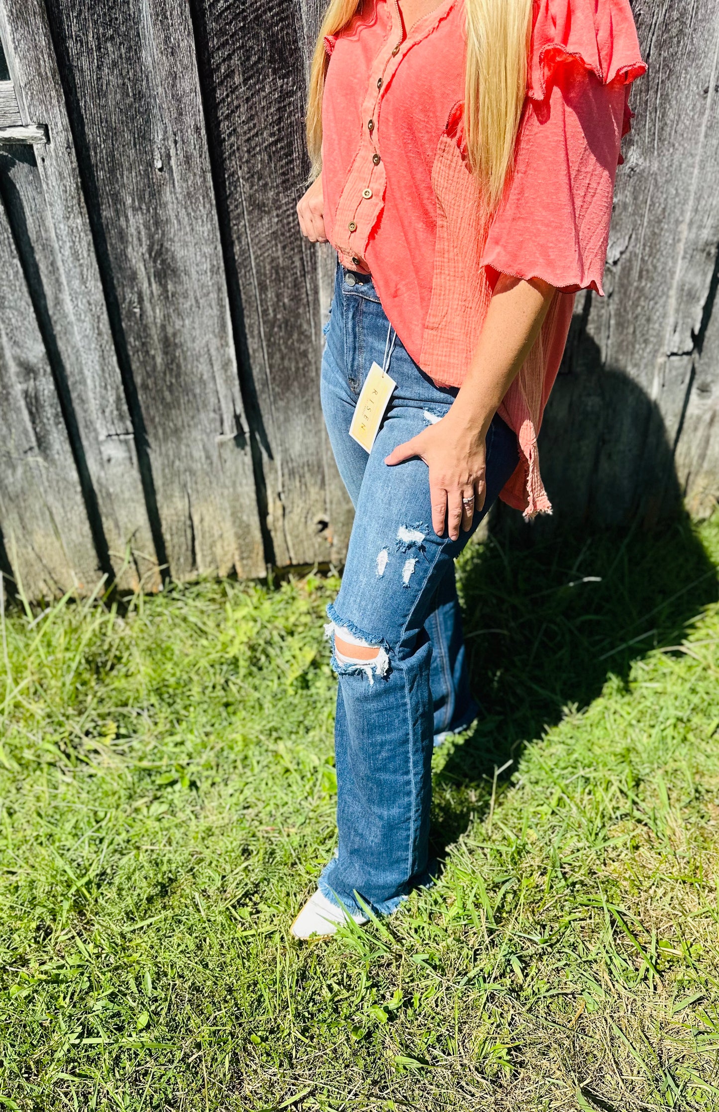 Mini Kick Flare Jeans