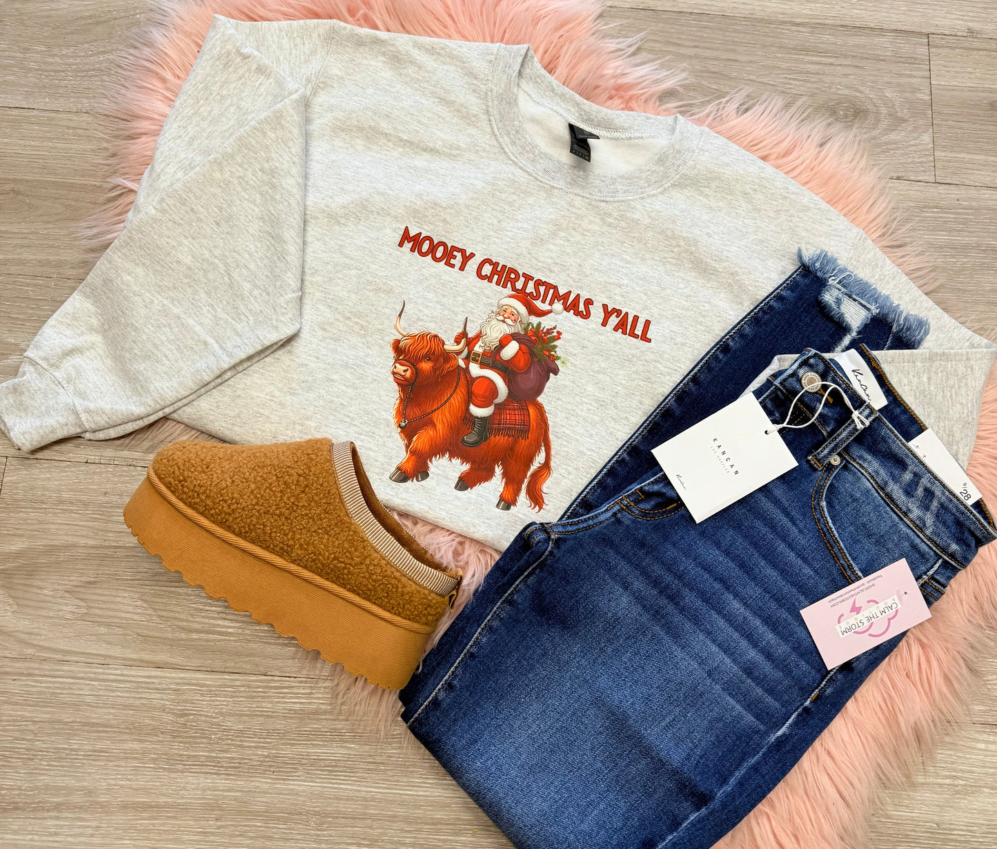 Mooey Christmas Y'all Crewneck