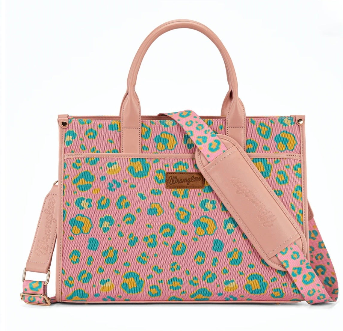Pink Leopard Wrangler Tote