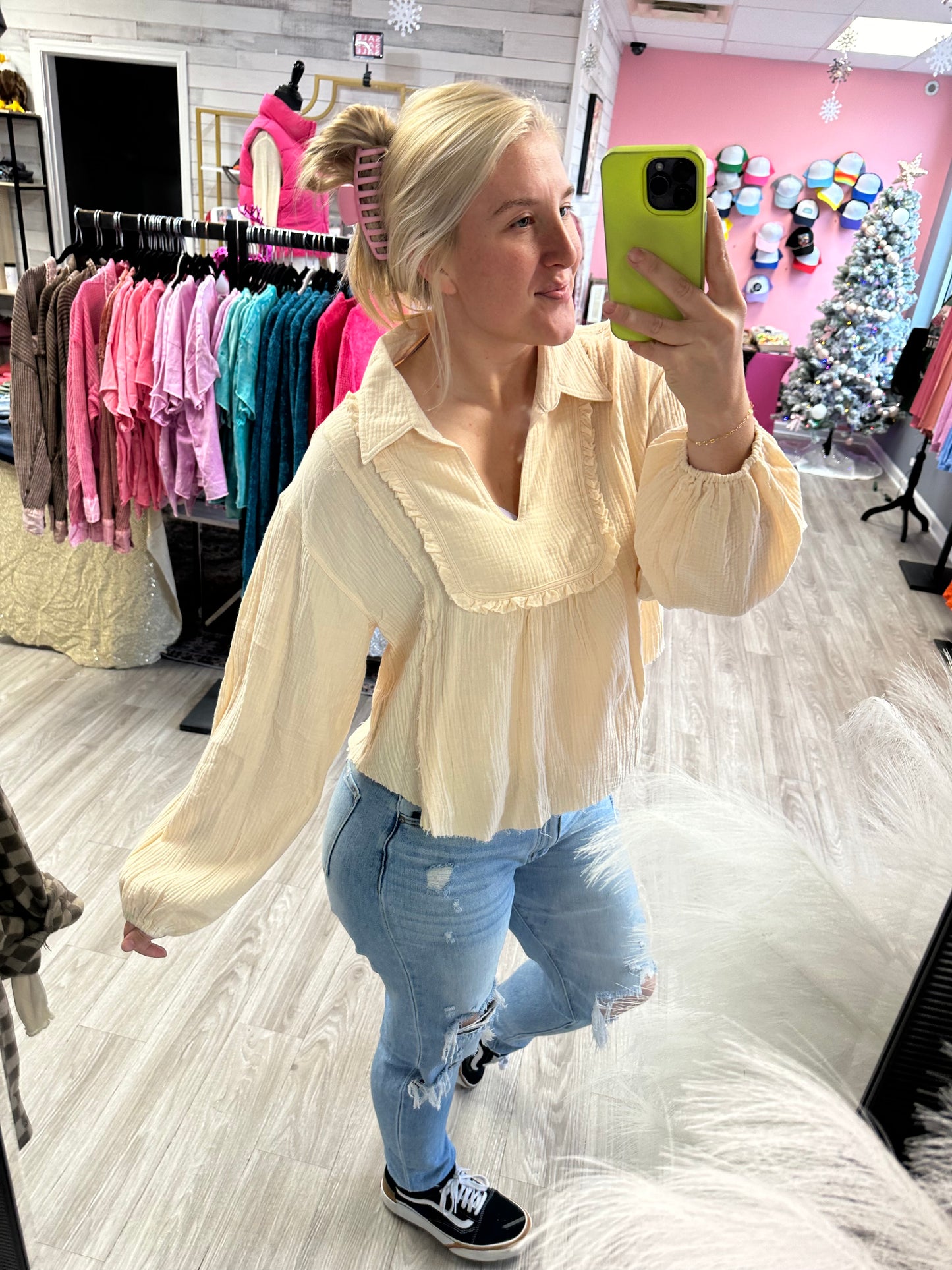 Trendy Peasant Top