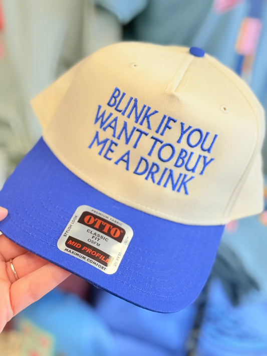 Blink if You Want Hat {embroidered}