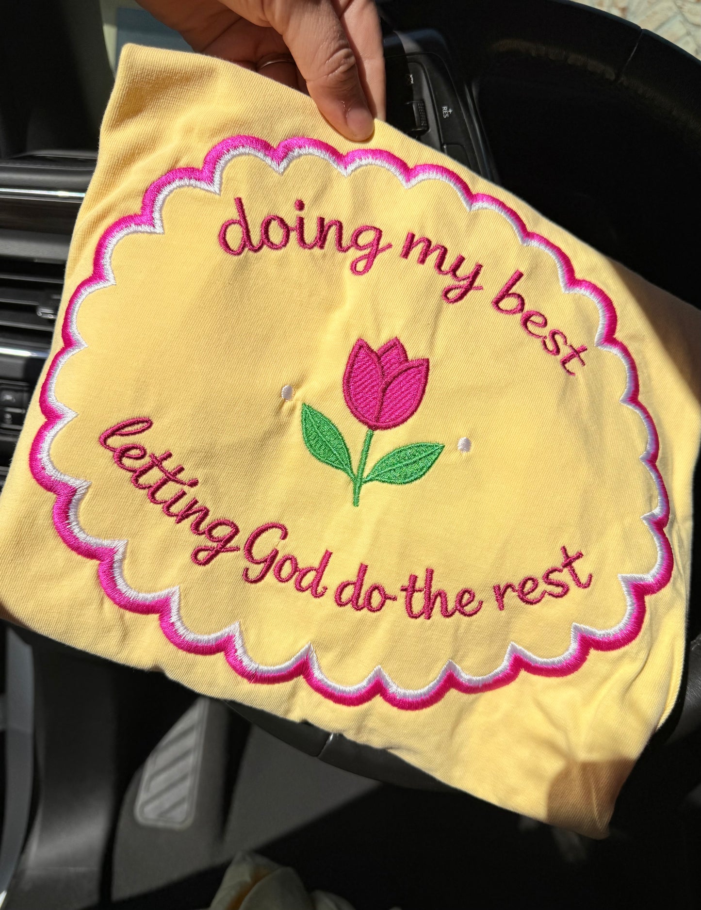 Doing my Best Embroidered Tee