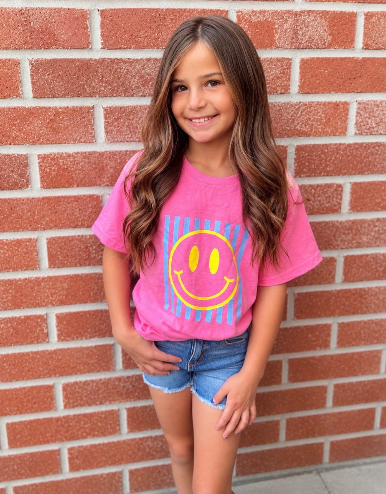 Girls Smiley Tee