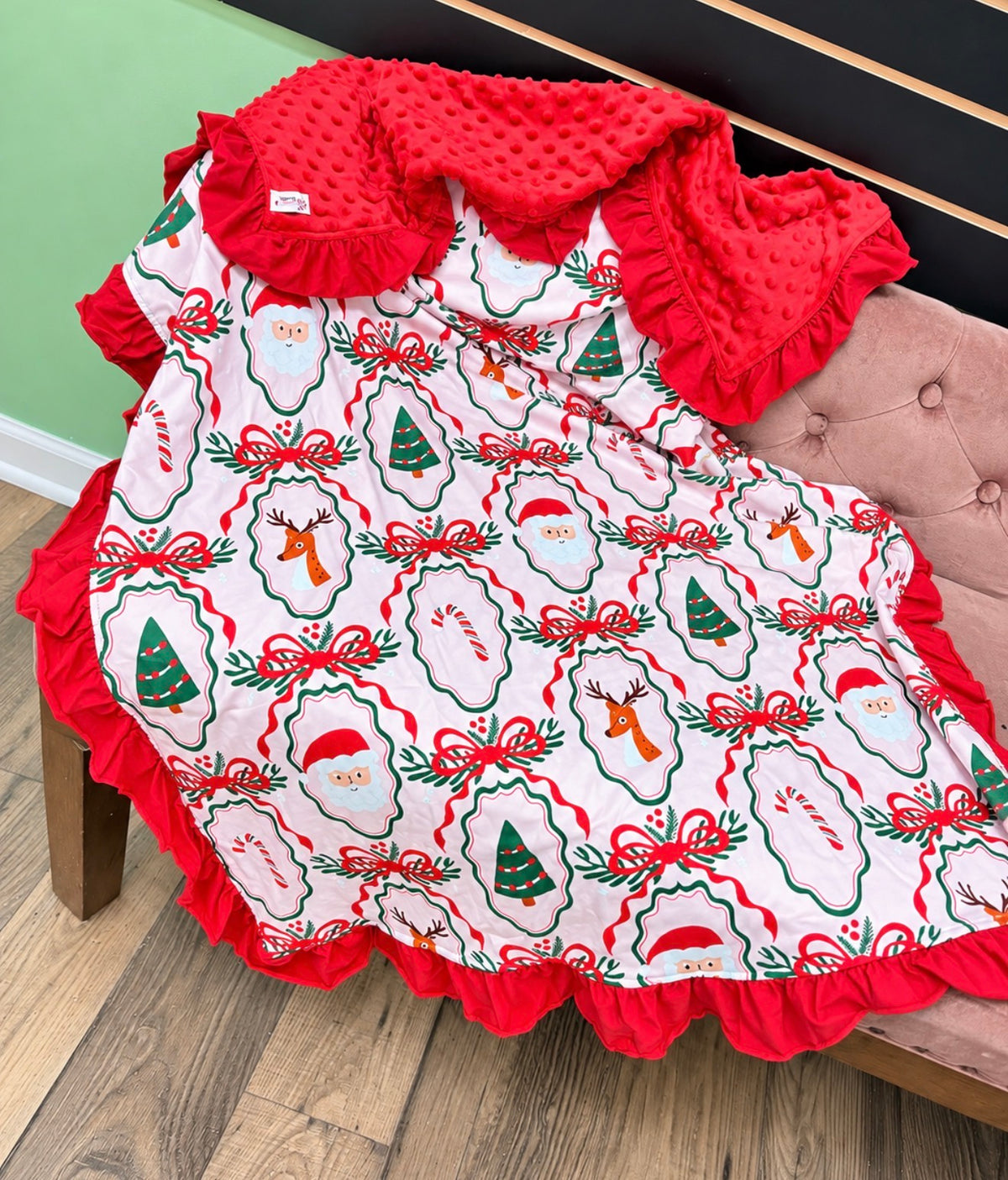 Minky Christmas Blanket