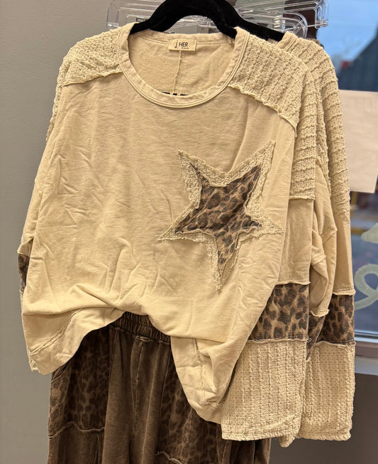 J. HER star Cheetah Shirt