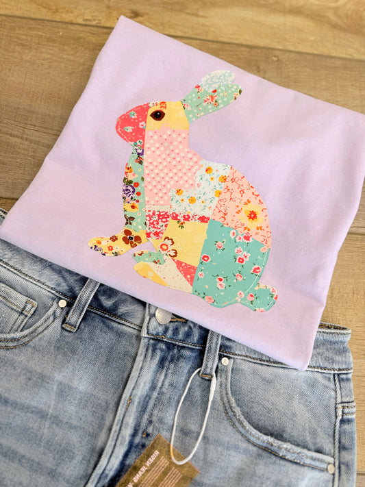 Spring Stitch Bunny Tee