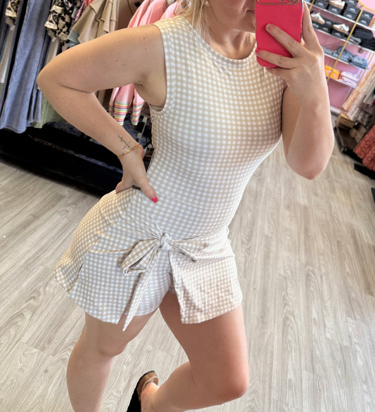 Gingham One Piece
