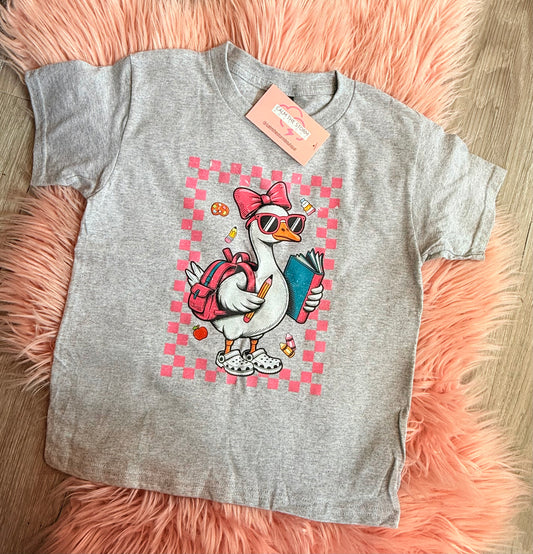 Kids Gray Goose Back to School Tee