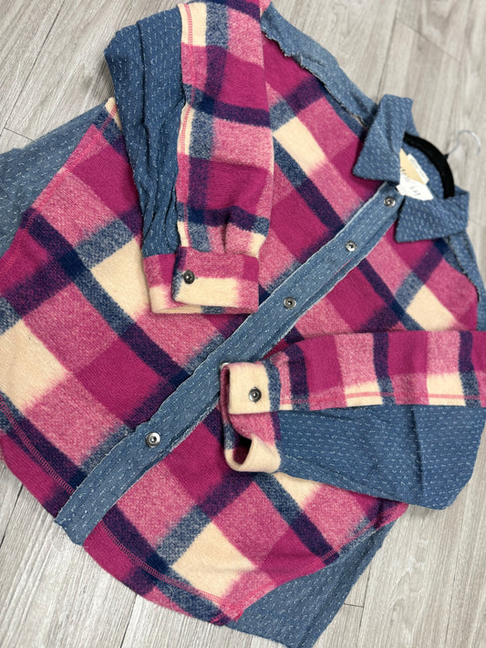 Curvy Denim + Plaid Shacket