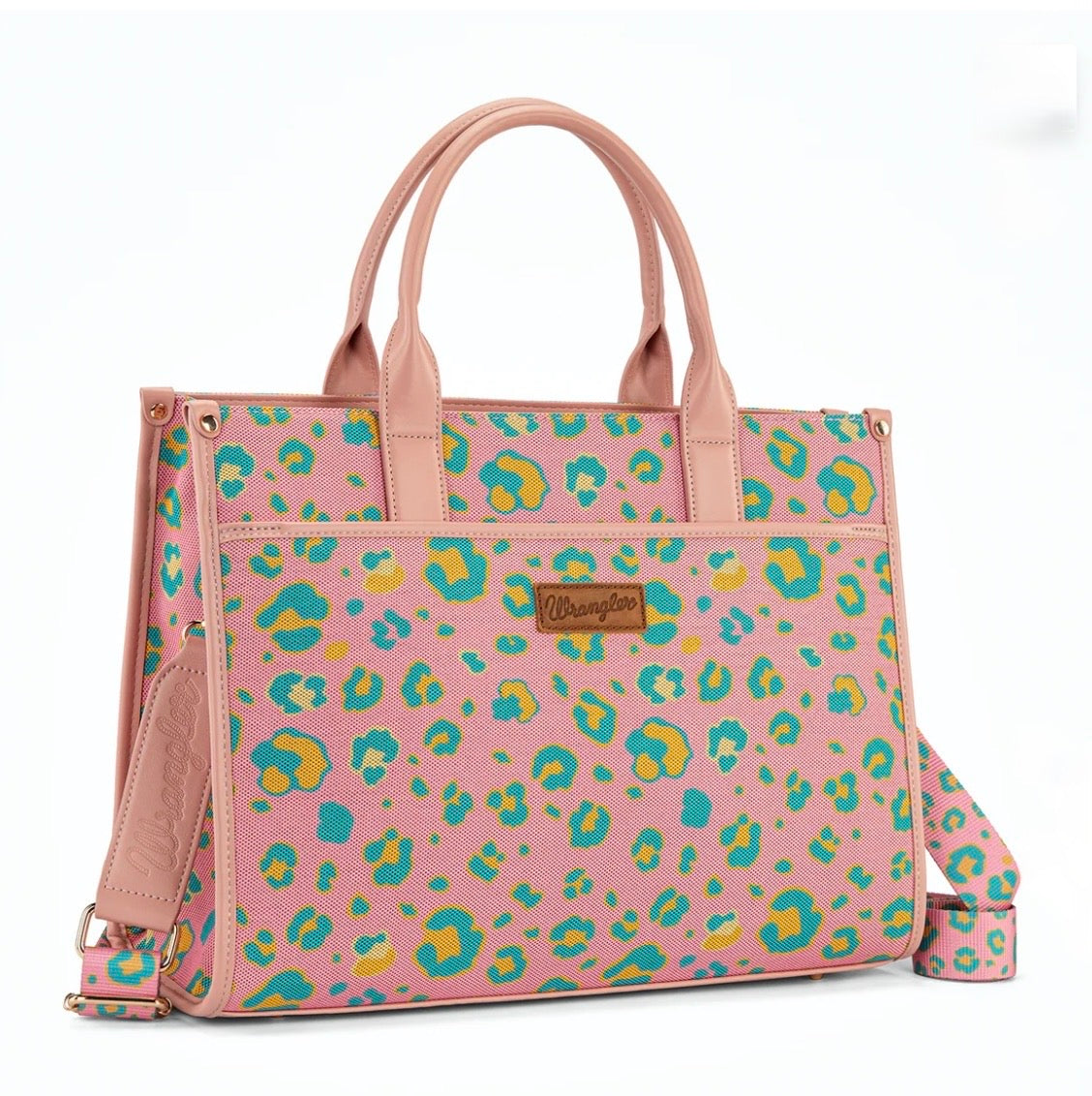 Pink Leopard Wrangler Tote
