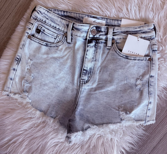 Kancan Acid Wash Shorts
