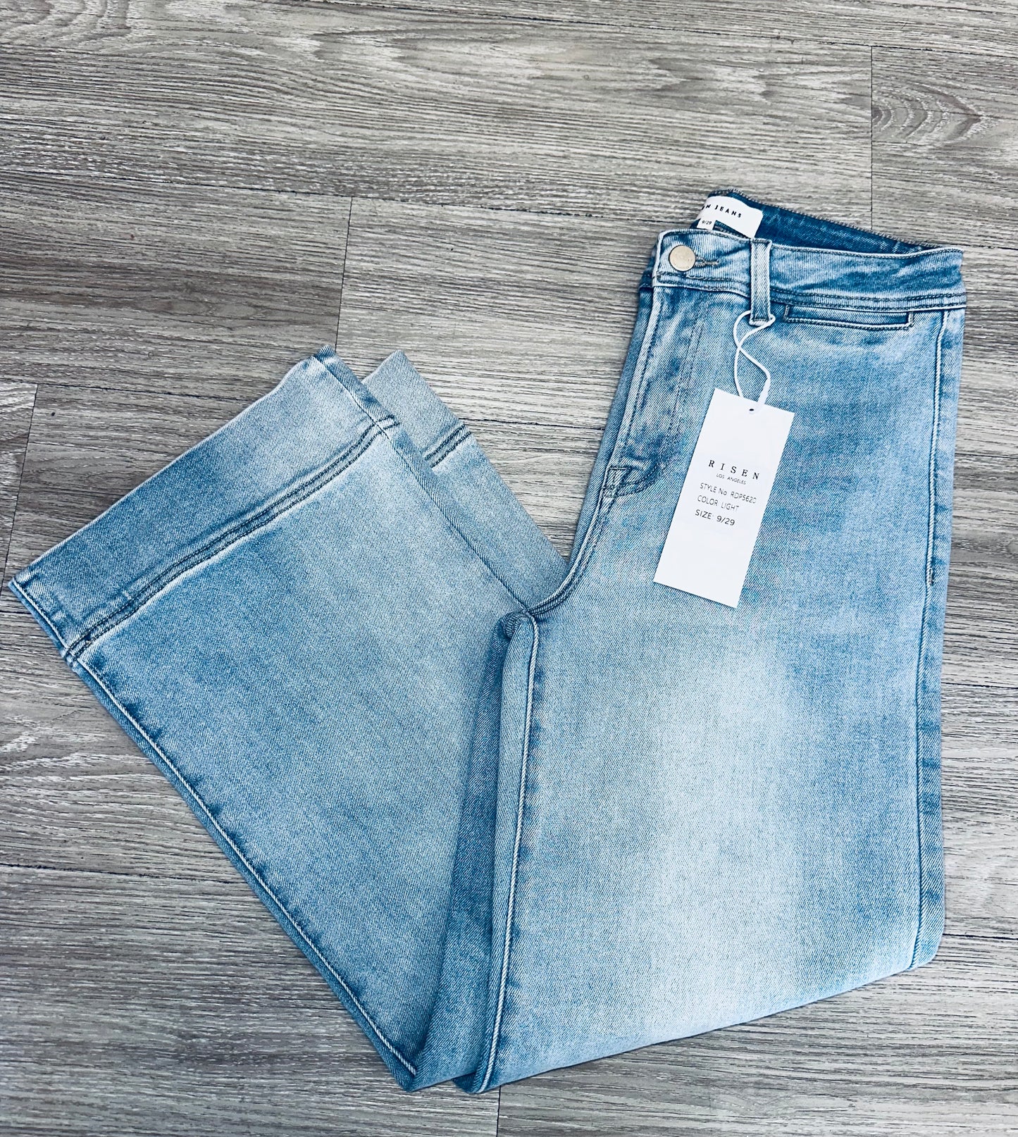 Risen Crop Jeans