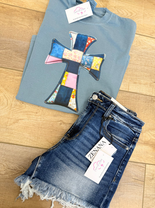 Patchwork Cross Tee