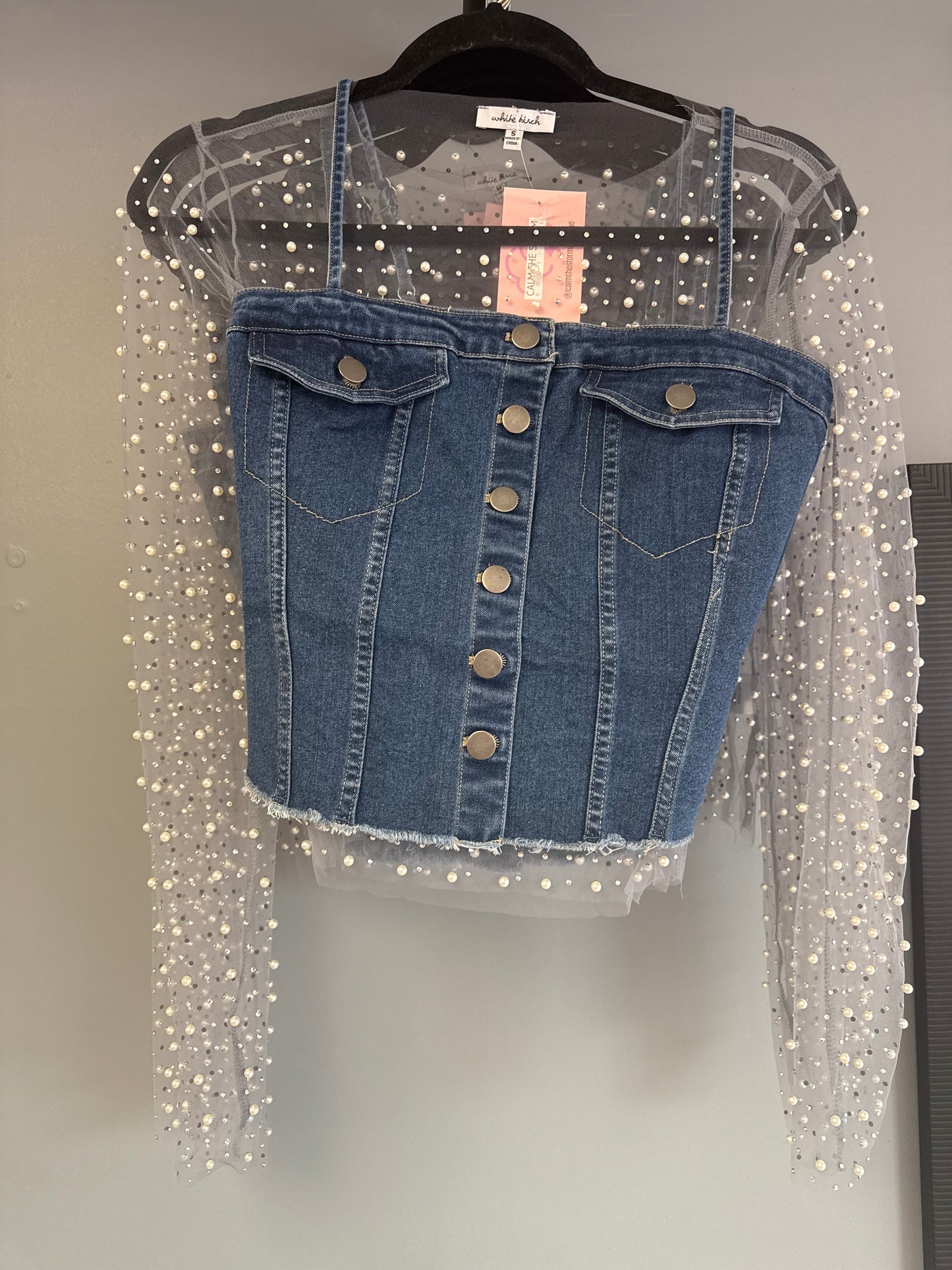 Denim Button Down Tank