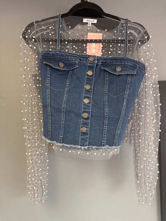 Denim Button Down Tank