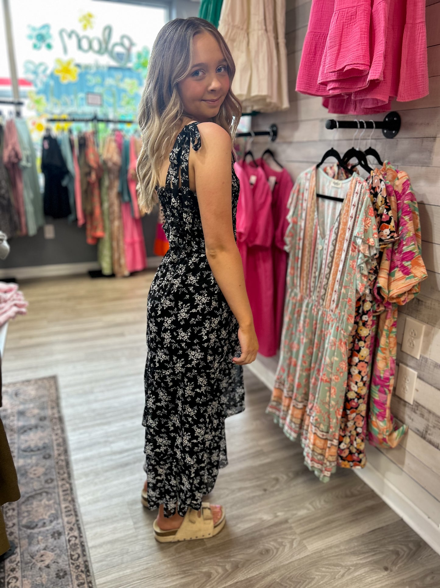 Black Floral Dress
