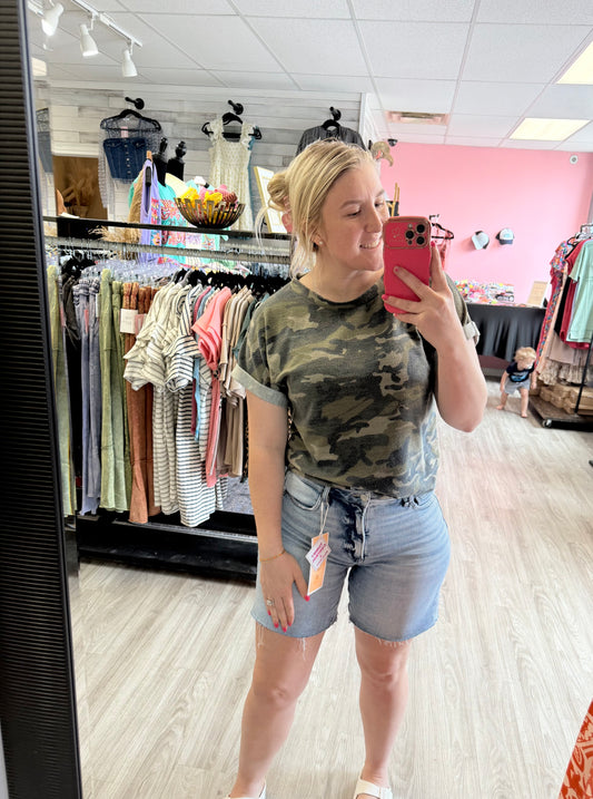 Risen Tummy Control Mom Jeans