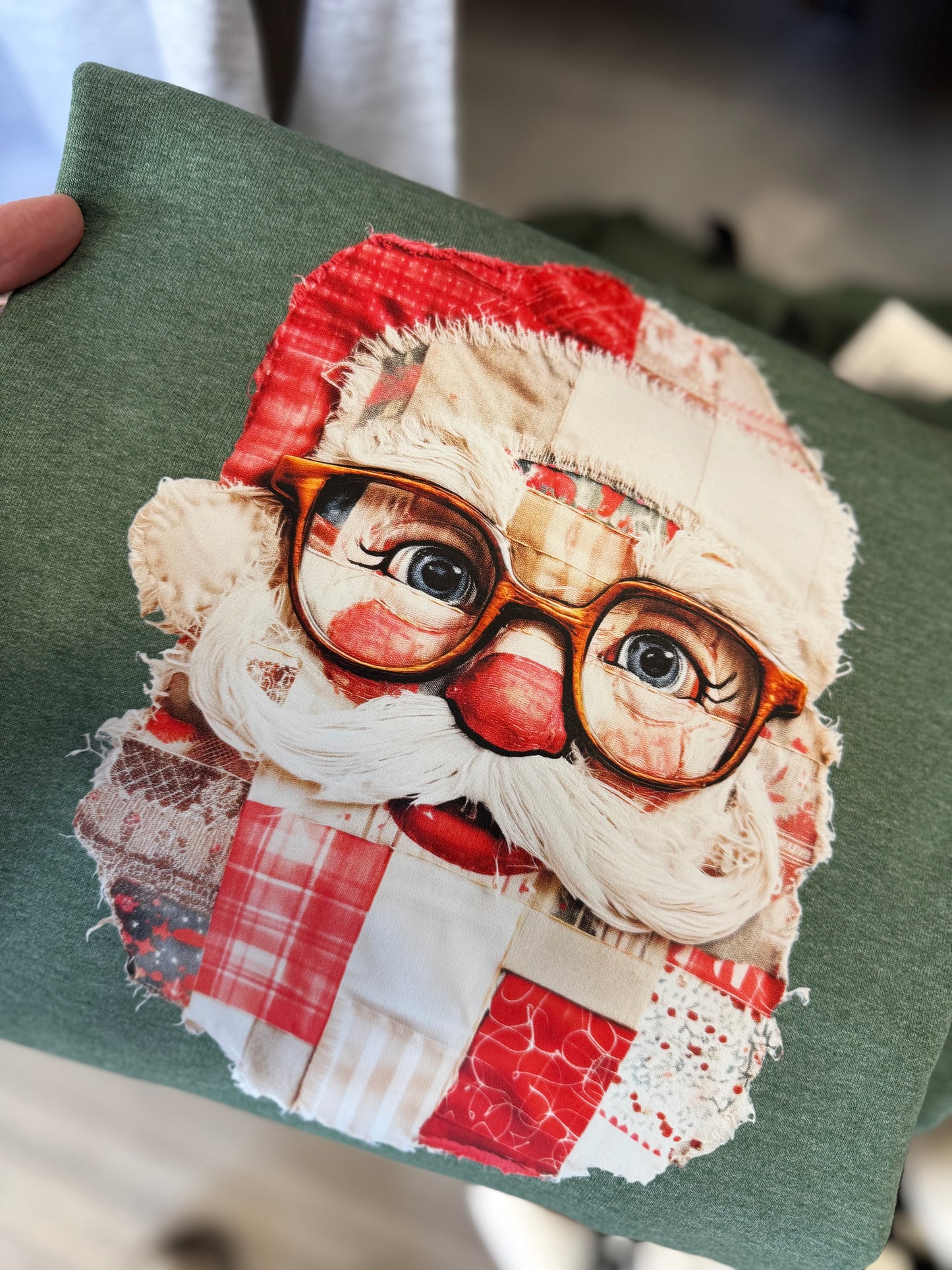 Santa Patchwork Sweatshirt