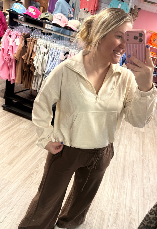 Collared Scuba Pullover