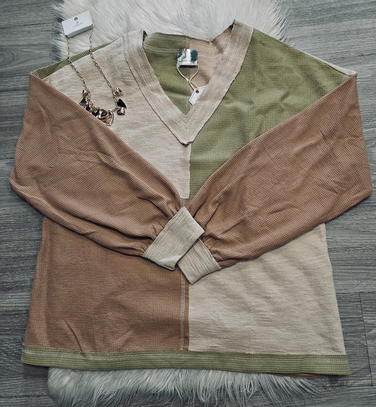 Color Block Fall Top