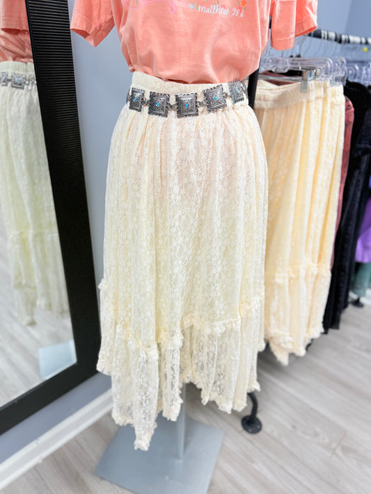 Lace Handkerchief Skirt