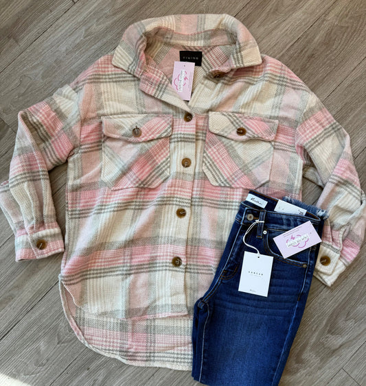 Pretty In Pink Shacket