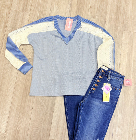 Sweater Weather Textured Top
