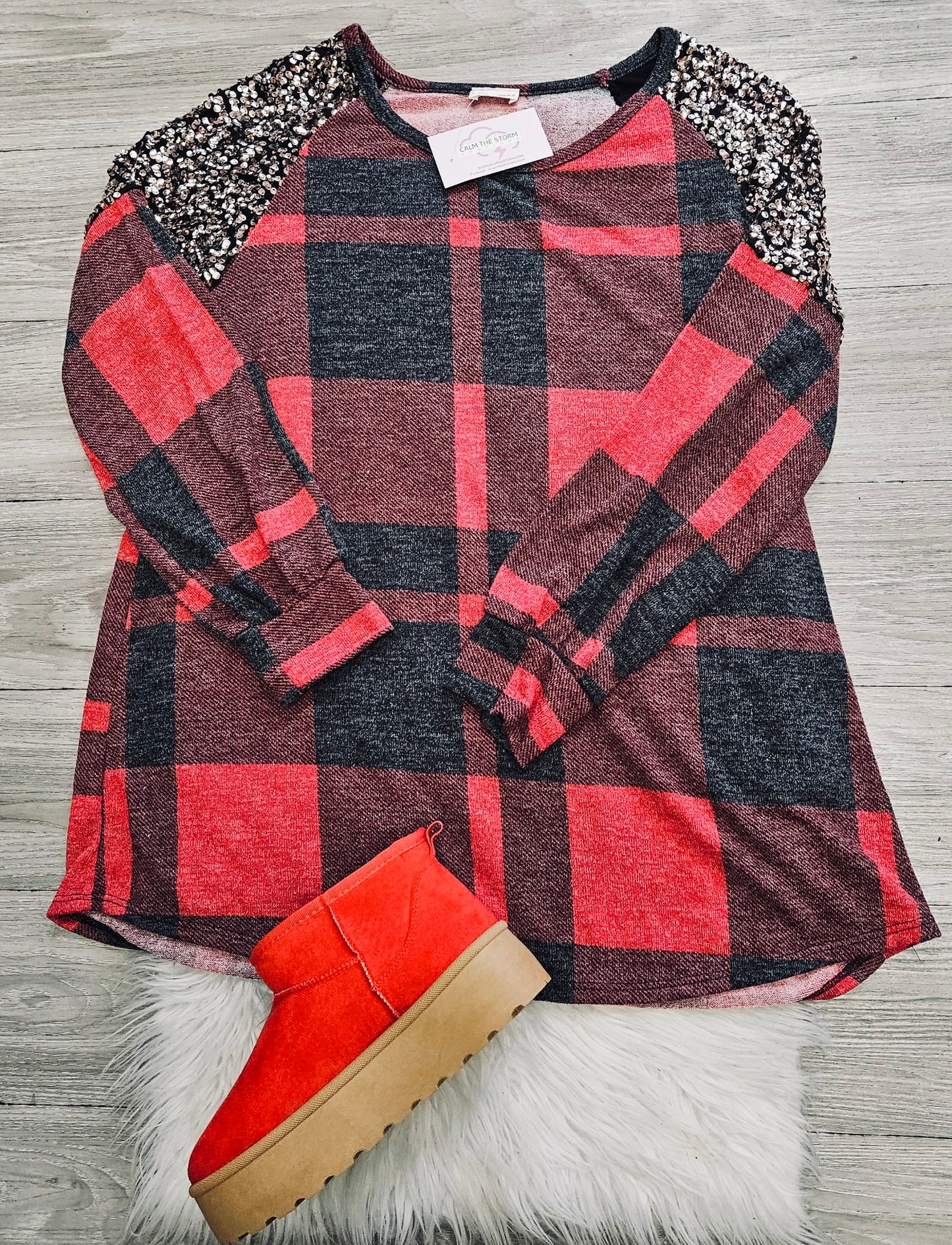 Curvy Holiday Glam Top