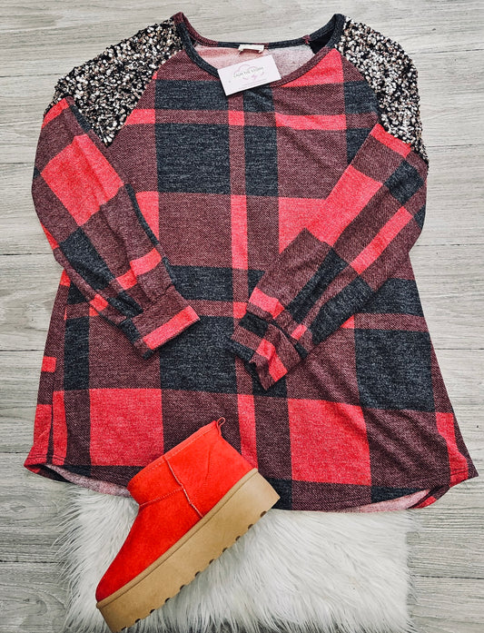 Curvy Holiday Glam Top