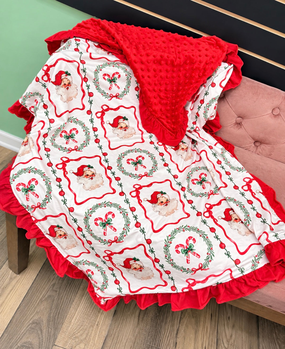 Minky Christmas Blanket