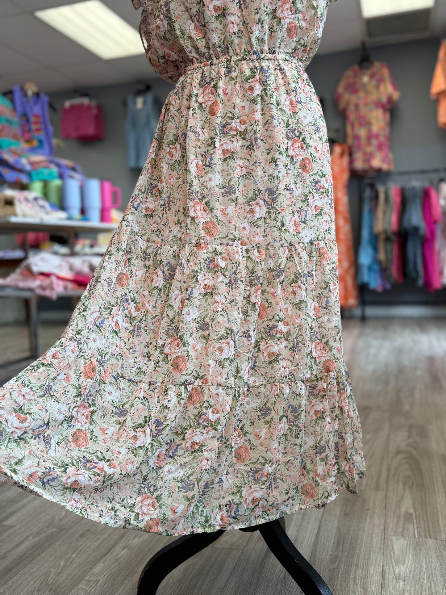 Curvy Vintage Floral Dress
