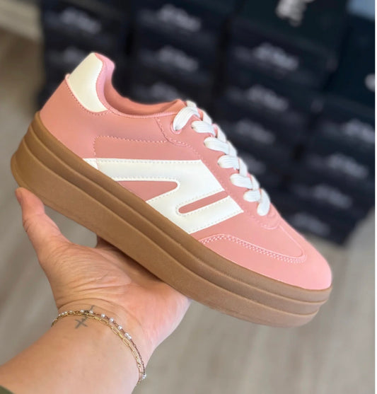 Pink Platform Sneakers